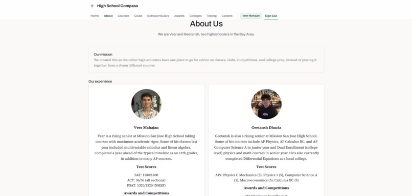 High School Compass – screenshot 1