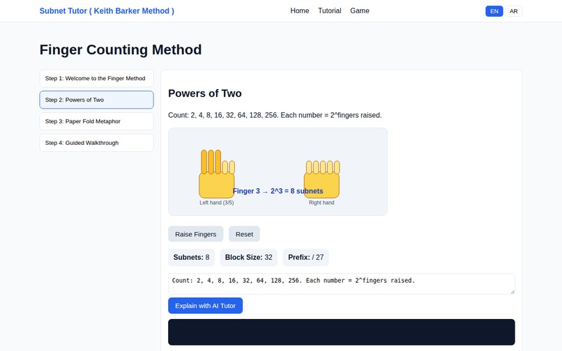 Subnetting Tutor (Keith Barker Method) — Offline Bilingual  – screenshot 3