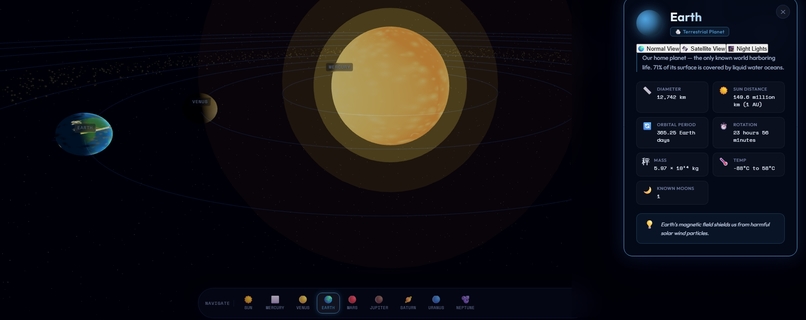 Solaris 3D: Interactive Solar System & Galaxy Hub – screenshot 4