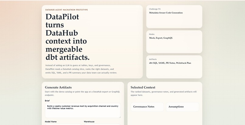 DataPilot – screenshot 1