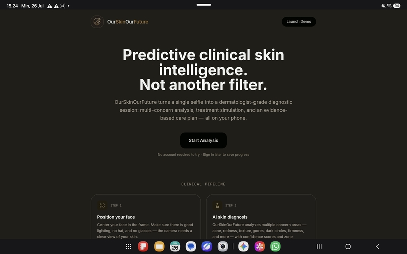 OurSkinOurFuture – screenshot 1