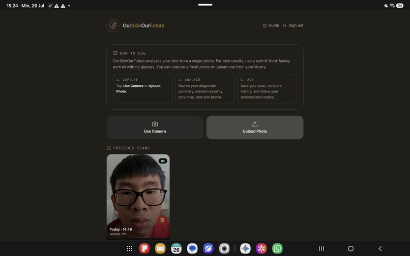 OurSkinOurFuture – screenshot 2
