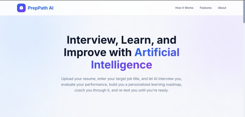 PrepPath AI – screenshot 1
