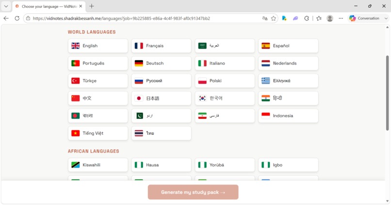 VidNotes — AI study packs from any lecture, in 60 languages – screenshot 2