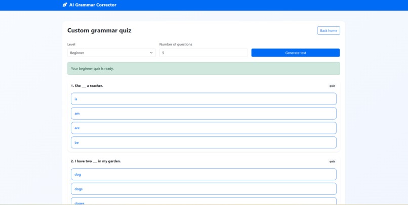 Ai Grammar Corrector – screenshot 1