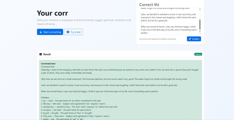Ai Grammar Corrector – screenshot 4
