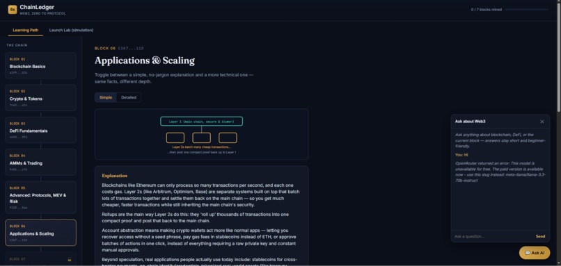 Chain Ledger, Web3, Zero to Protocol – screenshot 2