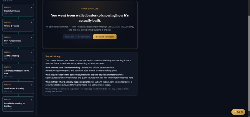 Chain Ledger, Web3, Zero to Protocol – screenshot 3