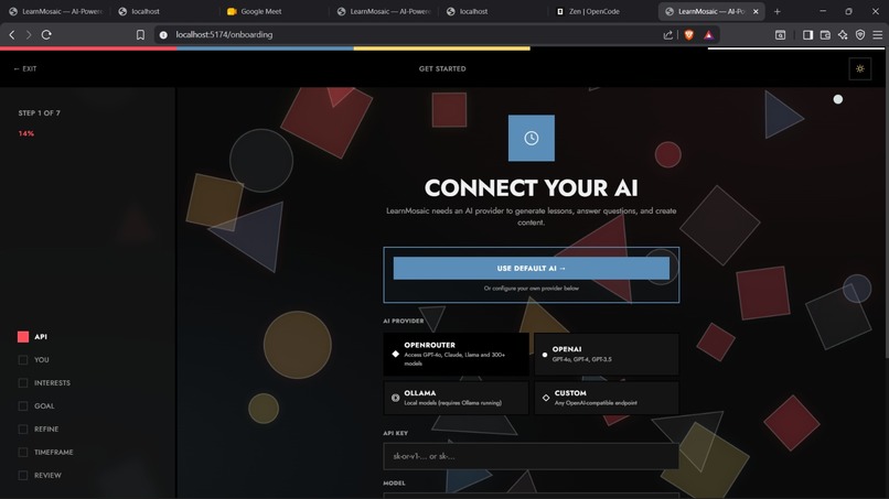 Learner mosiac – screenshot 1