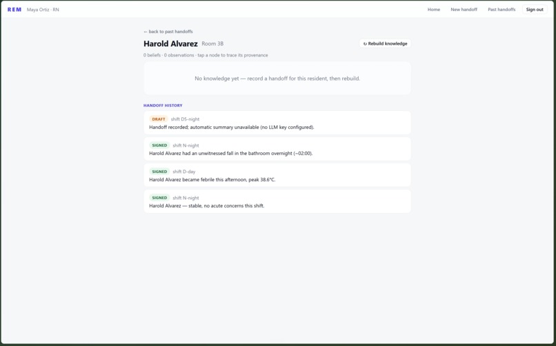 REM – screenshot 1