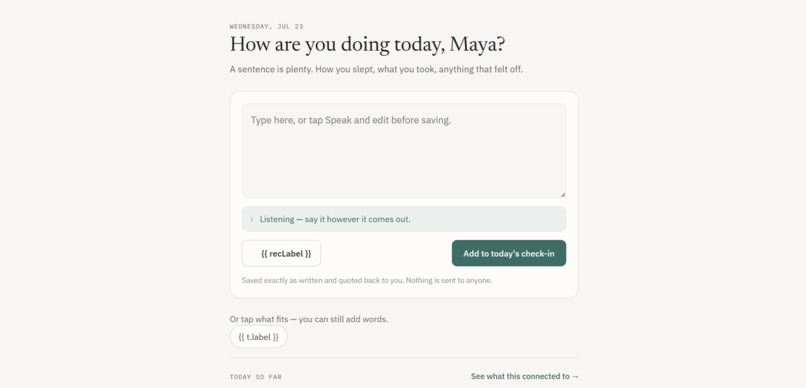 Alongside – screenshot 2