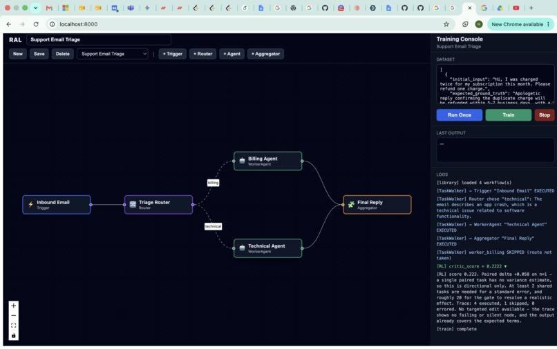RAL - Reinforcement Agent Learning – screenshot 1