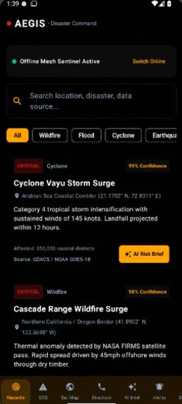 Ai Disaster dictation & Early warning app. – screenshot 1