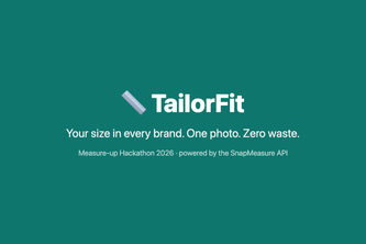  TailorFit — your size in every brand, from one photo