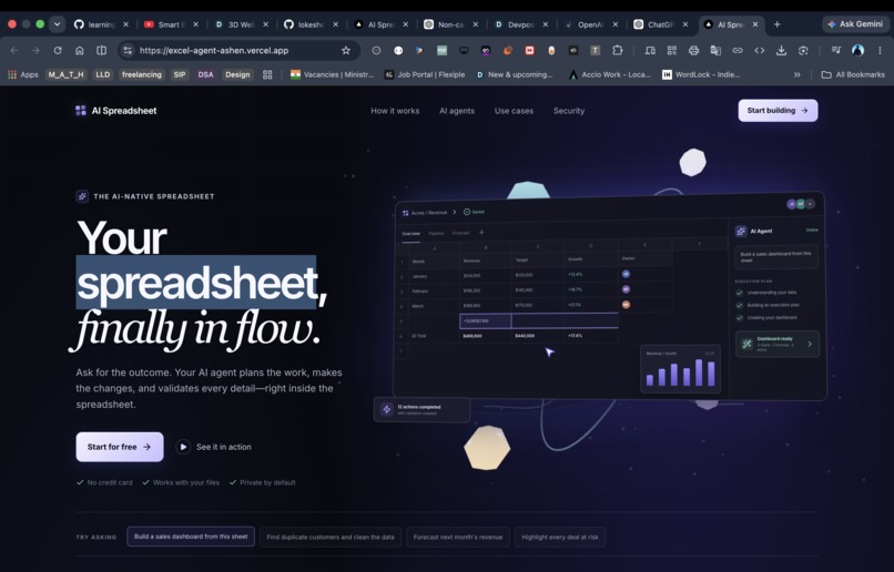 AI Spreadsheet – screenshot 3