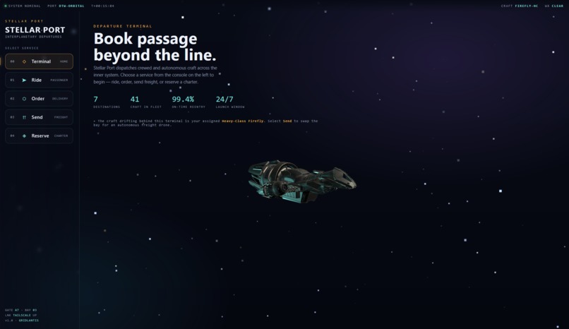 Stellar port  – screenshot 2