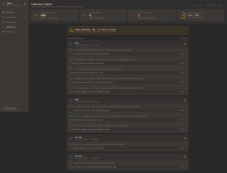 Aegis: Infrastructure Drift Detector – screenshot 4