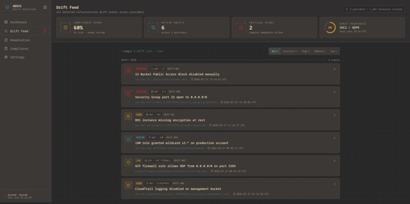 Aegis: Infrastructure Drift Detector – screenshot 2