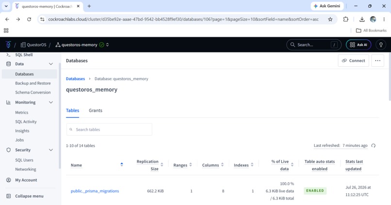 QuestorOS Memory — ICARE³ Organizational Intelligence – screenshot 1