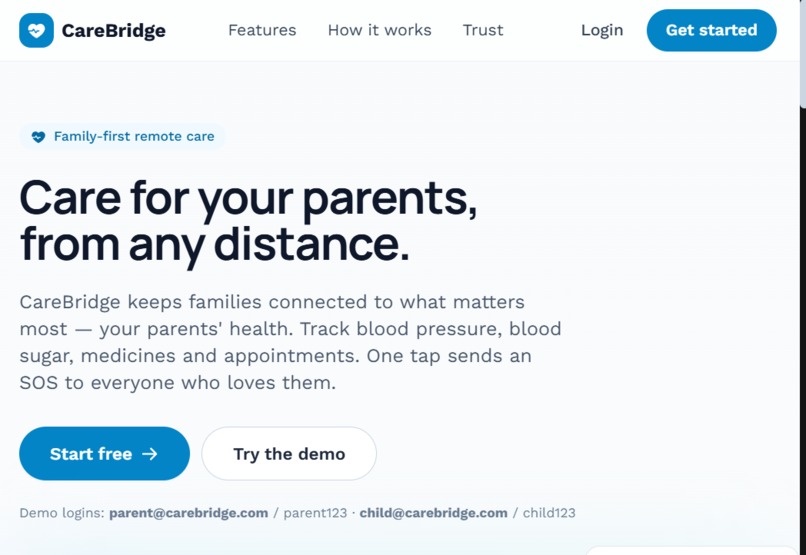 CareBridge – screenshot 1