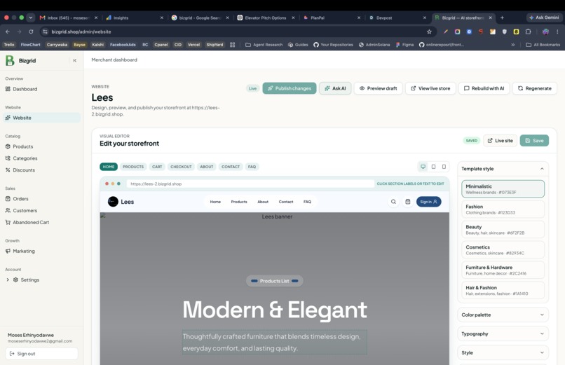 Bizgrid – screenshot 7