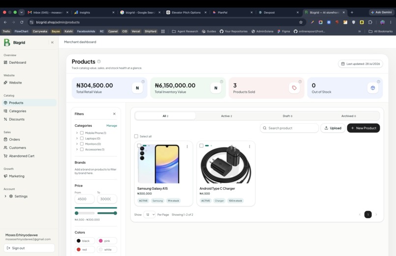 Bizgrid – screenshot 6