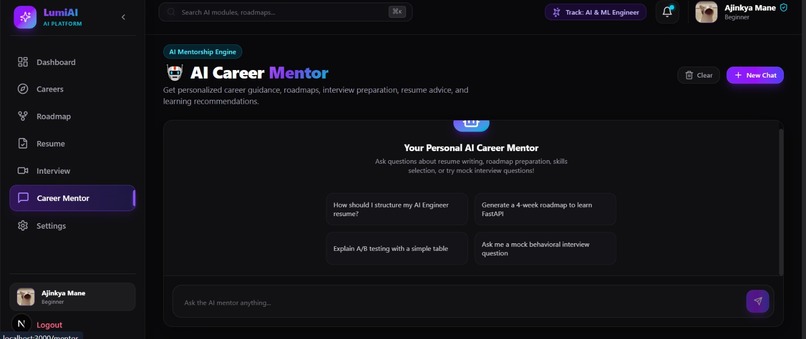 LuminAI - AI Career Mentor – screenshot 9