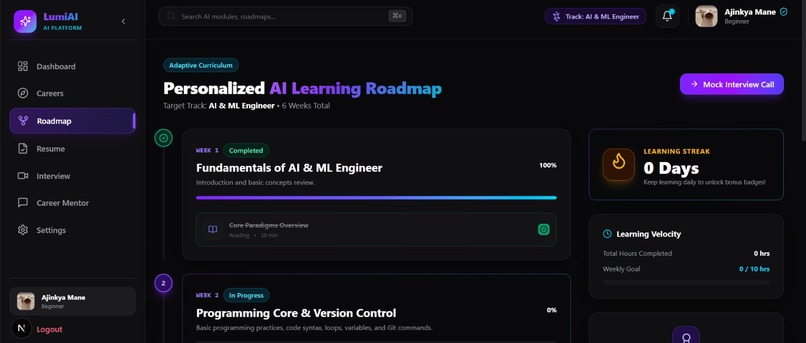 LuminAI - AI Career Mentor – screenshot 6