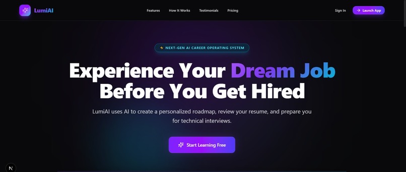 LuminAI - AI Career Mentor – screenshot 1