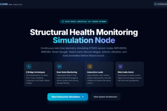 Structural Health Monitoring Node – Simulation