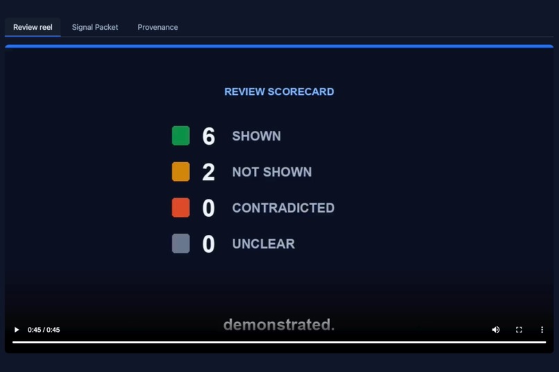 Signal Review Reel – screenshot 1