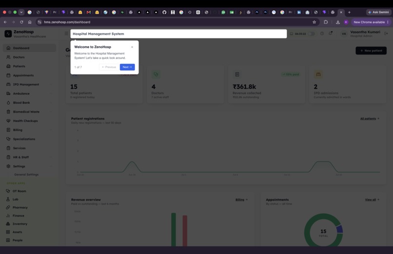 ZenoHosp - Hospital's Operating System  – screenshot 1