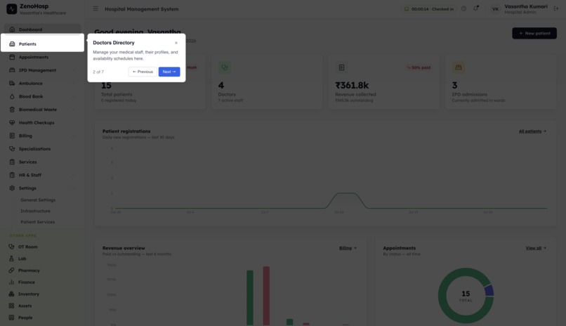 ZenoHosp - Hospital's Operating System  – screenshot 2