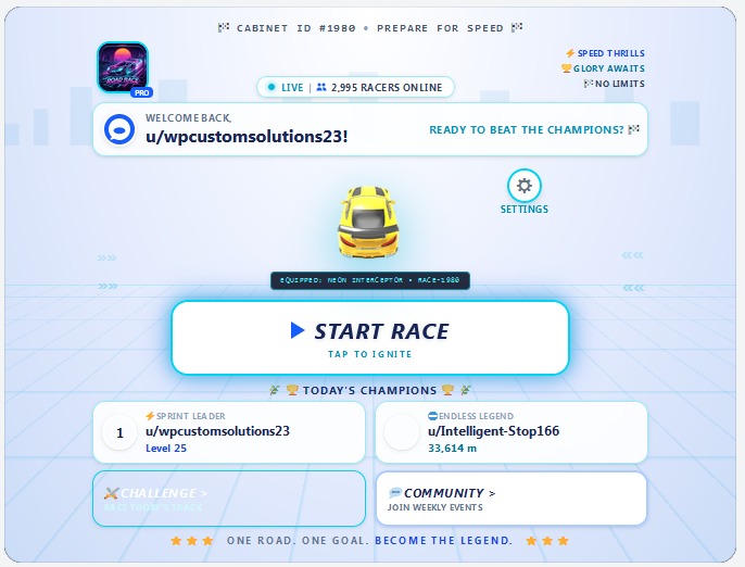 ROAD RACE – screenshot 1