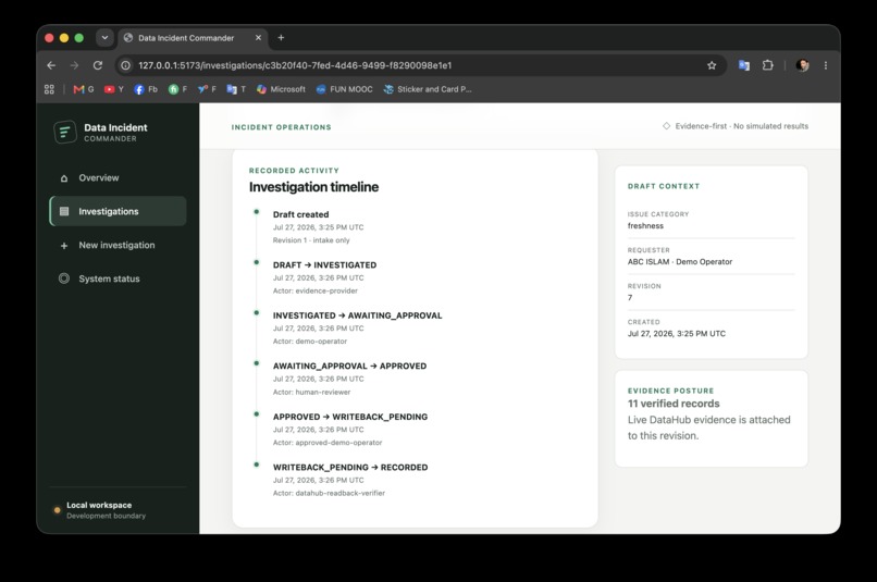 Data Incident Commander – screenshot 2