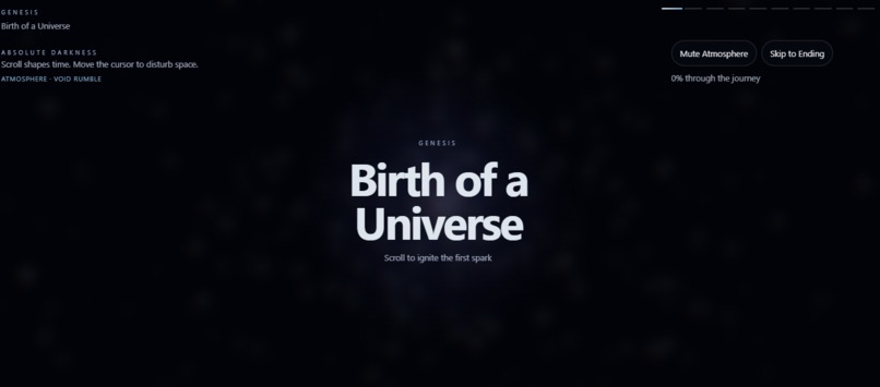 Birth of a universe – screenshot 1
