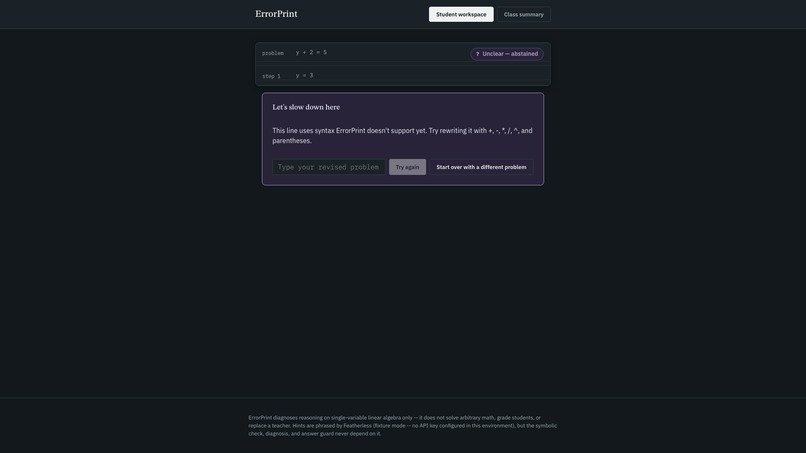 ErrorPrint – screenshot 1
