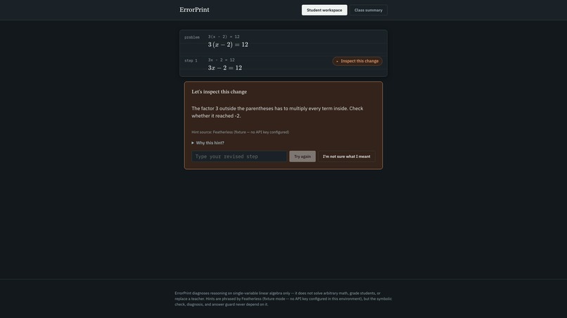 ErrorPrint – screenshot 2