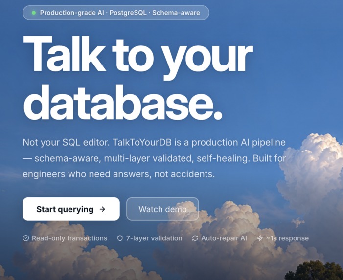 Talktoyourdb – screenshot 2
