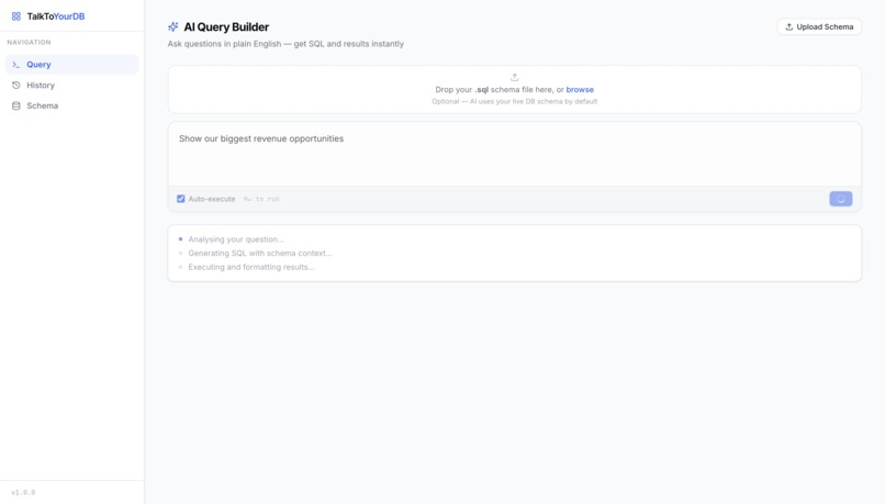 Talktoyourdb – screenshot 3