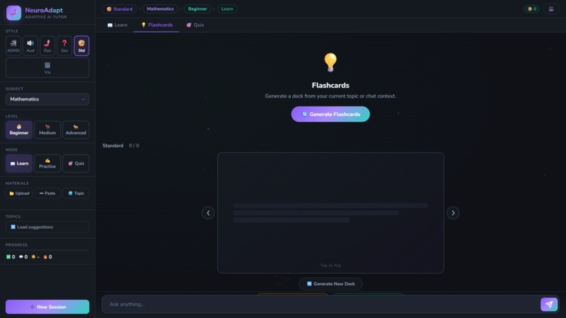 NeuroAdapt – screenshot 2