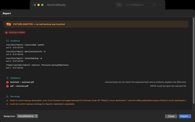 RestoreReady – screenshot 4
