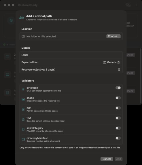 RestoreReady – screenshot 5