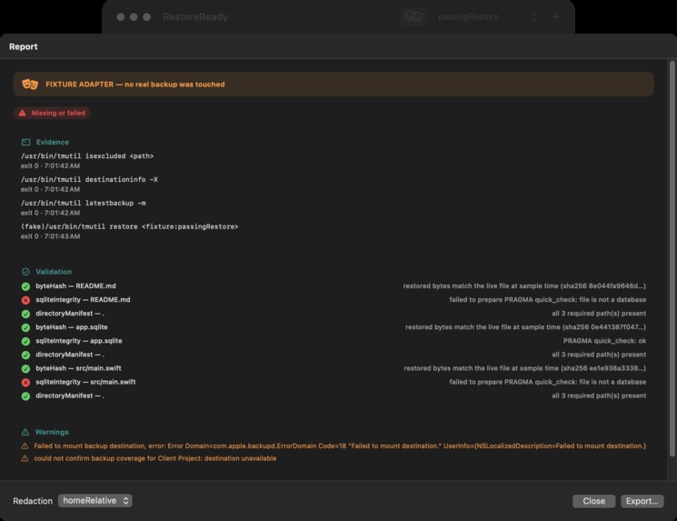 RestoreReady – screenshot 6