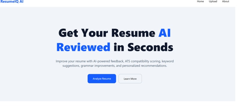 ResumeIQ AI – screenshot 1