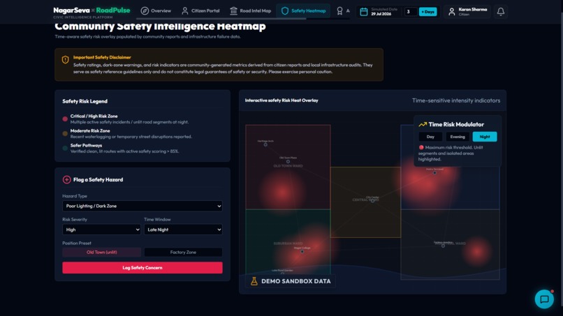 NagarSeva × RoadPulse: AI Civic Intelligence Platform – screenshot 4