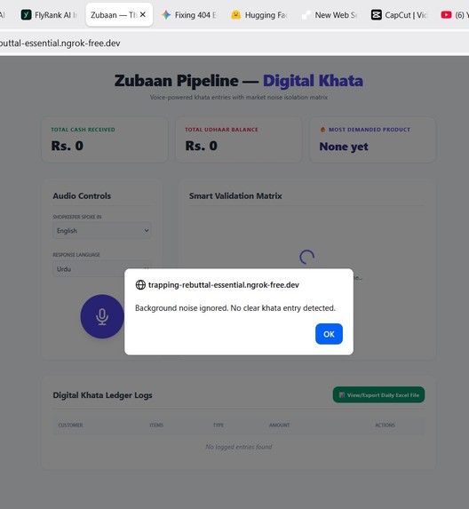 Zubaan — Voice-Powered Digital Khata – screenshot 1