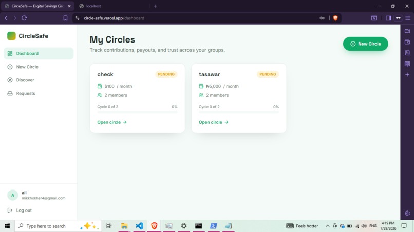 Circle Safe – screenshot 2