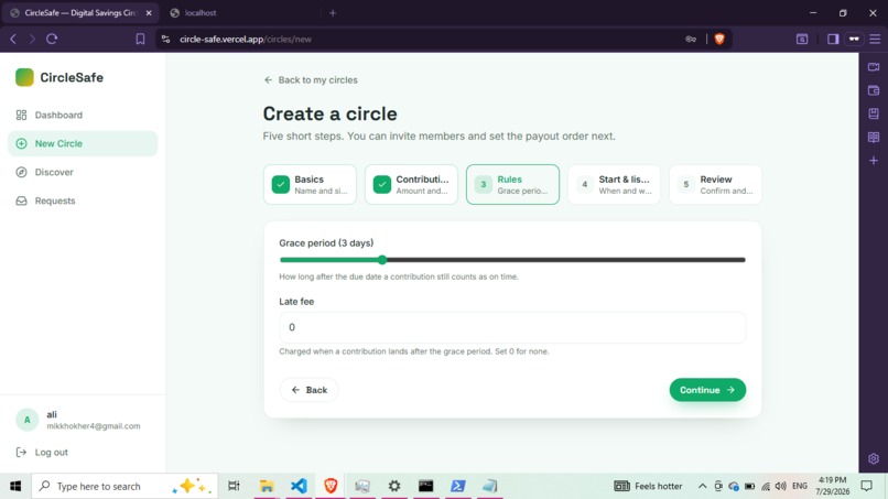 Circle Safe – screenshot 5