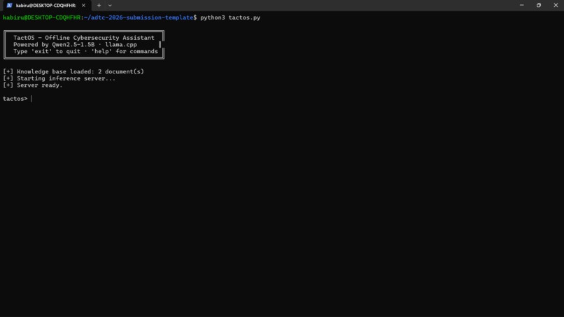 TactOS – screenshot 2